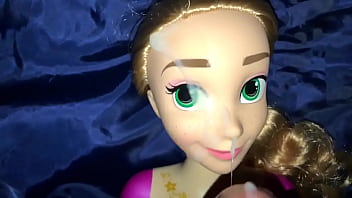Preview 4 of Small Tits Hairy Redhead Mature - Rapunzel Styling Head Doll