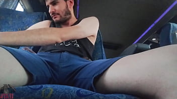Preview 1 of Porn Xnxx Barzaers - I&#039_m riding the bus all alone so I pull my cock out