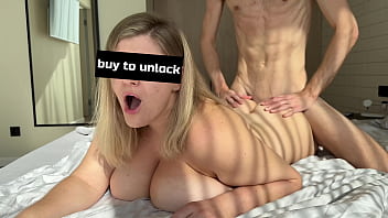 Preview 4 of Russian Teen Sex On Couch - Space Boobs hard and beautifully fucked (WITH FACE) TEASER