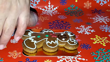 Preview 1 of Police Sex Muslim - Merry Cum Christmas! More cock frosting for my Christmas Cookie!