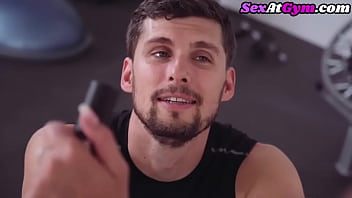 Preview 2 of Desi Pessing - Fitness redhead cock pumped at the gym before creampie