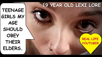 Preview 3 of English Xxx Vedio Muve - Teenager Lexi Lore gagged and creampied by dirty old man joe Jon
