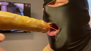 Preview 1 of Mia Khalifa Caught Her Mom - Faggot gets an epic throatfuck from alpha for Xmas