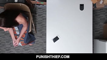 Preview 1 of Ravina Thandan Sexy Video - Brunette Teen Latina Tiny Tits Avi Love Caught Stealing Fucked In Ass By Security Guard