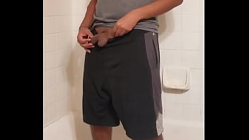 Preview 3 of Chris Strokes Yoga - Alan Prasad bathroom cumshot. Desi boy jerks off for pleasureprinciple. Handsome hunk shows his body and masturbates
