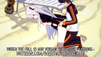 Preview 1 of Indian Bf Hindi Video Pale - Rezero hentai : Echidna and Subaru having fun at the beach