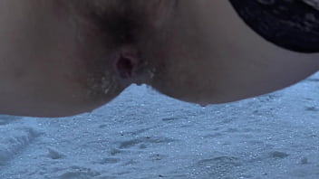Preview 3 of Tokyo Hot 425 Ria Sakurai - The best pre-Christmas piss on white snow on a frosty winter day Amateur compilation with golden shower from the hairy pussy and ASMR and dirty fetish outdoors