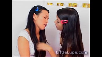 Preview 1 of Pesha We - Lesbian teen Little Lupe pussylicked by sexy asian
