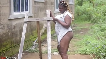 Preview 1 of Black Woman Orgasm - ME AND MY STEPSISTER HAVING A GOOD TIME AT THE BACKYARD NICE FUCK