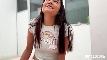 Preview 1 of Arapi Kaki - PutaLocura - Inocente colombiana Allison Sweet follando y charlando con Torbe