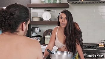 Preview 1 of Hires Mom - My beautiful wife tried making me breakfast but I was craving her instead