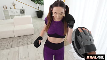 Preview 1 of Alisa Vipdk - Personal Trainer Trains Everly&#039_s Ass To Take His Big Cock