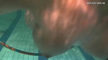 Preview 1 of Anok Men - Russian lesbian girls swimming in the pool
