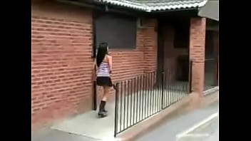 Preview 1 of Andrea Parducci - Huge lipped goth girl peeing