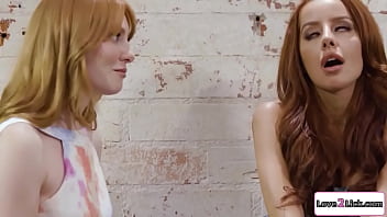Preview 2 of Benton Cartoon - Redhead rivals lick pussy to get a role