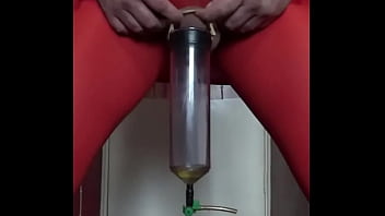 Preview 2 of Great Firm Boobs - bisexual crossdressing gay mark wright in all i want for Christmas is a piss shower take 1
