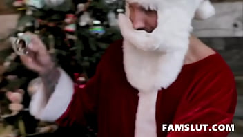 Preview 1 of Sex Flix - Stepmom and step by Stepson and Daddy on Christmas Party
