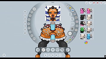 Preview 2 of Sann Lionecom - Fap Wall 0.7 [Christmas PornPlay Hentai game] Ep.1 Ahsoka Tano anal fucked by 3 alien monster cock in a gloryhole