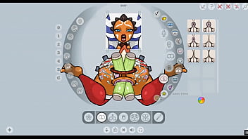 Preview 3 of Sann Lionecom - Fap Wall 0.7 [Christmas PornPlay Hentai game] Ep.1 Ahsoka Tano anal fucked by 3 alien monster cock in a gloryhole