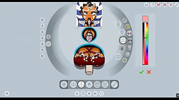 Preview 4 of Sann Lionecom - Fap Wall 0.7 [Christmas PornPlay Hentai game] Ep.1 Ahsoka Tano anal fucked by 3 alien monster cock in a gloryhole