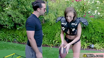 Preview 2 of Boad Porn - Football training for MILF ends on her coachs big cock