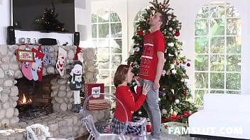 Preview 2 of Pakistan Pashto New Sax - Step Sister Teases Her Brother&#039_s Cock While on Their Christmas Party