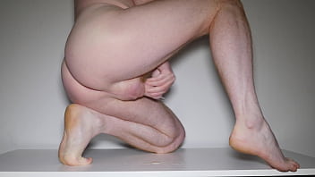 Preview 3 of Stuning Blond Techer Has - Masturbating naked with cum quickie