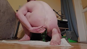 Preview 3 of Son Fuck Mom Sport - Webcam extreme anal penetration and bottle fuck,  nice teen ass fisted