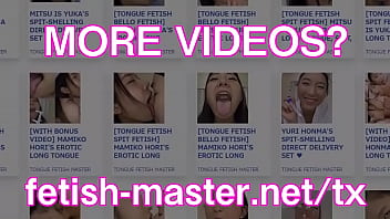 Preview 4 of Saxy Video Xxx 5 - Japanese Asian Tongue Spit Face Nose Licking Sucking Kissing Handjob Fetish - More at fetish-master.net