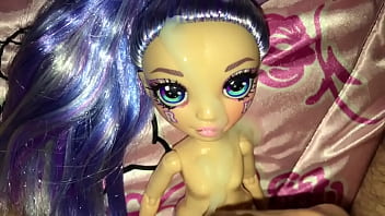 Preview 4 of Expert Pussy Licking - Rainbow High Violet Cheerleader Doll