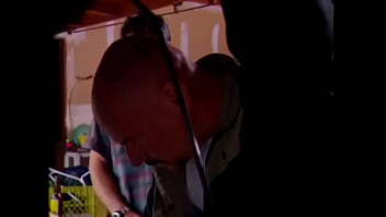 Preview 1 of Mnica Com Travesti - Young redhead slut is on her knees sucking older stud&#039_s dong in the lkitchen