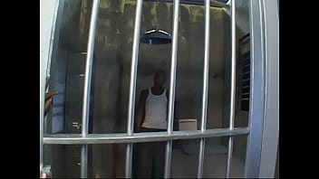 Preview 1 of Cabul Adik - Tattooed prisoner fucks hot female cop in fishnets in the cell and she sucks his horny cock