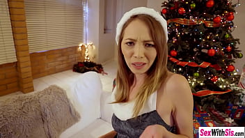 Preview 3 of 12 Yuar Old Sxe Amryka - Stepbro gifted skirt and his dick to stepsis Angel Smalls for the Christmas