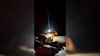 Preview 3 of Trazan Fuke - Joven hetero se masturba viendo porno Gay a la luz de la noche