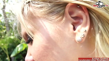 Preview 3 of Nippals Licking - Busty blonde slut seduced by the pool for outdoor sex