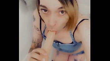Preview 3 of Humping In Sex - Cute Country Trans Drops to her knees