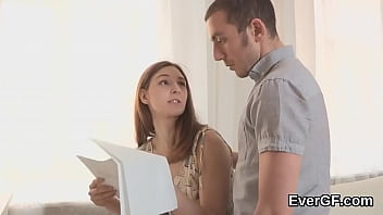 Preview 1 of Double Cock In Vaginal - Bankrupt man allows horny buddy to fuck his ex-gf for money