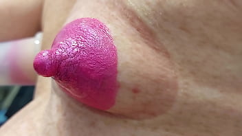 Preview 2 of Juicy Parents - my painted elongated nipples 1