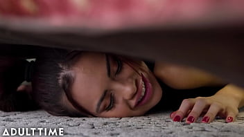 Preview 2 of Anuska Setty Hd Sex Photos - ADULT TIME - Stranger Plays With Sabina Rouge&#039_s Pussy While She&#039_s Stuck In A Public Cafe!