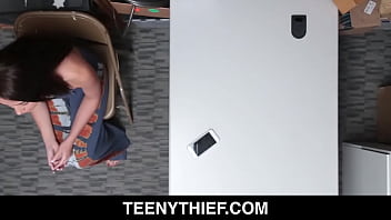 Preview 1 of Call Ex Gf - Latina Cute Brunette Shoplifter Avi Love Fucked Hard