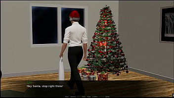 Preview 3 of Daddy Spanking And Fingering - The Headmaster&#039_s christmas eve [Christmas PornPlay Hentai game] Ep.3 Santa having an christmas orgy with virgin students