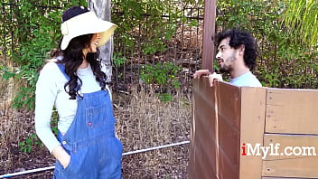 Preview 1 of Sunny Leone Animal - MILF Gets Help With Her Yard - Reagan Foxx