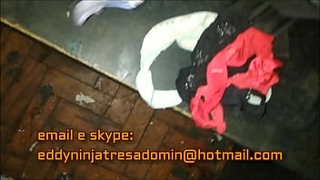 Preview 4 of Hot Nerd Got - CdzinhaLimaSP Levando gozada em cima da cal&ccedil_inha vermelha fio que eu achei 08122021