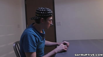 Preview 3 of Reluctant Mother Forced With Son - Jack Hunter and his GF get caught at the border when coming back from a vacation in Mexico. Hunter gets humiliated and face fucked by Nick Capra!