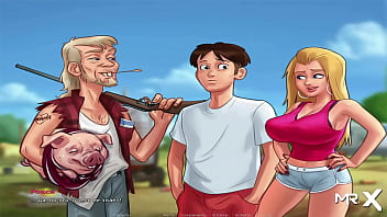 Preview 3 of Sex Boys2sex - SummertimeSaga - Hillbilly Cheerleader Outfit E1 # 63