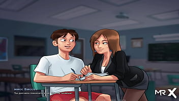 Preview 2 of Jynx Maze James Deen - SummertimeSaga - Teacher sat on top and gave her reward E1 # 55