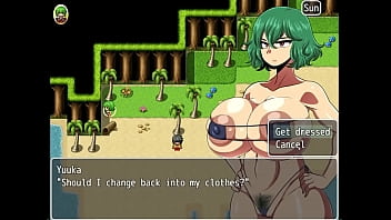 Preview 1 of Punjabi Hd Orchestra Sexy Video - Yuka Scattred Of The Yokai [PornPlay Hentai game] Ep.18 micro bikini fuck with girl on top and massive tits bouncing