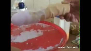 Preview 1 of Bokep Barat Tante Tete Gede - Making Sex Toys Makes her Pussy Wet Experience Session