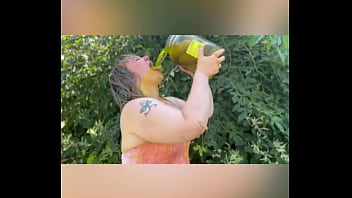 Preview 3 of Czech Casting Sandra - Joan Day has messy backyard fun with pickles and a hose down