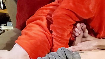 Preview 4 of X Xxxxw Ww - MILF Came Over To Cuddle In Fleece Robe... But I Knew She Wanted A Mouthful!